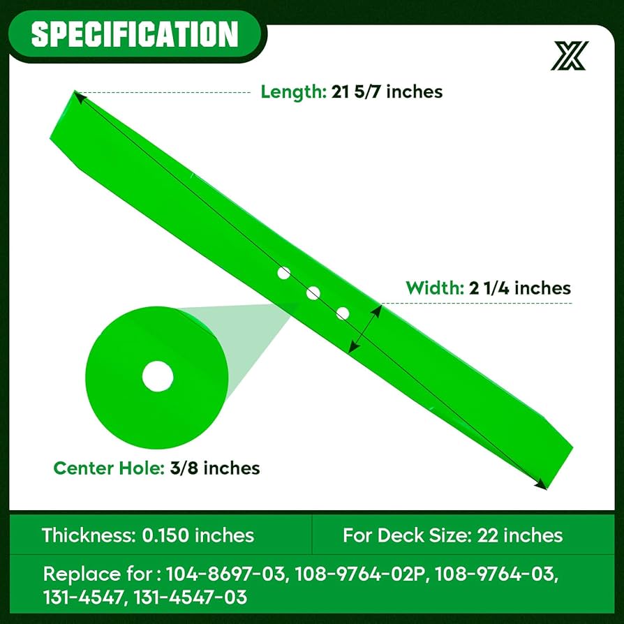 dora/B22-2/ Toro Mower Blades Atomic Mulching 52